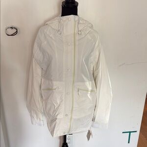 FP Movement Women's White Hooded Lightweight Jacket XS